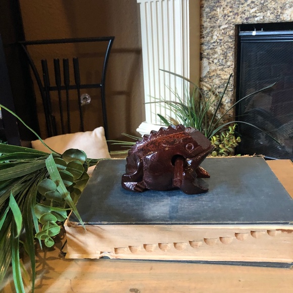 Thai Wooden Frog Carved Handcrafted, Thailand - Picture 3 of 9